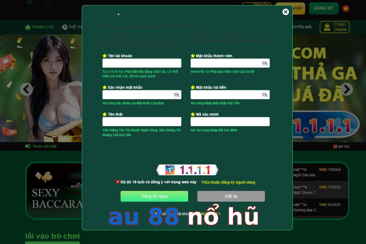 au 88 nổ hũ